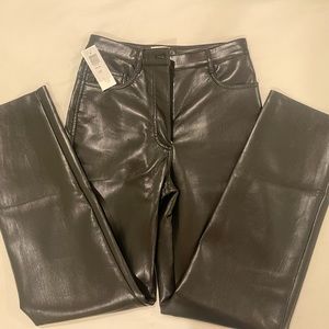 Aritzia Babaton Melina Vegan Leather Pants, NWT, black, 2